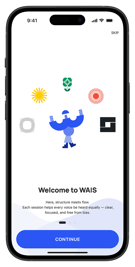 WAIS mind app interface